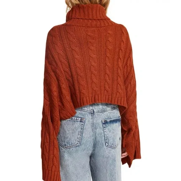 Revolve 🤎 Sloane Sweater in Mocha Bisque by Steve Madden size Medium 🤎 - Picture 12 of 12